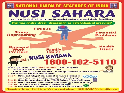 NUSI Counselling Helpline for Seafarers and their families